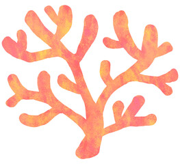 かわいいサンゴのイラスト