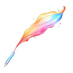 A watercolor of  Stylus pen clipart, isolated on white background