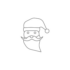 santa claus vector type icon