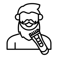 Beard trimming Icon