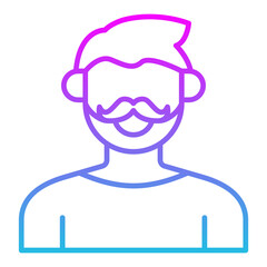 Fototapeta premium Facial hair Icon