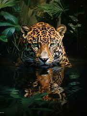 Reflected in the Jaguar's Eyes