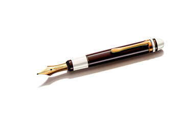Naklejka premium photo of a pen with white background, pen with white background, white background product photo of a pen illustration
