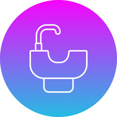 Hair wash sink Icon