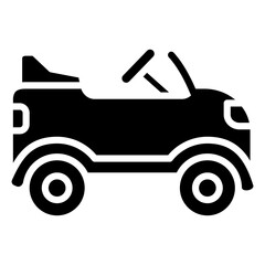 Baby Car  Icon Element For Design