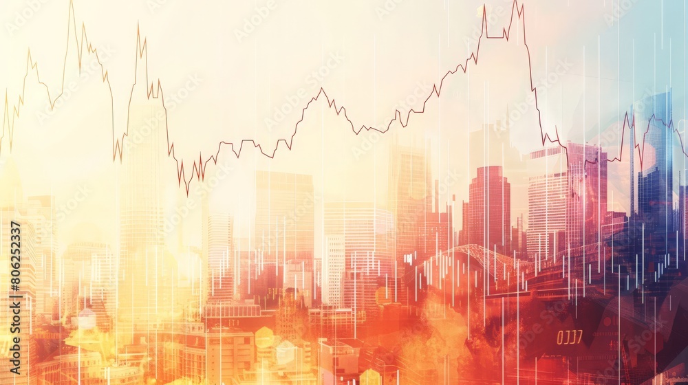 Aufkleber Trader using tablet to analyze real-time financial data, focusing on tech stocks and market fluctuations