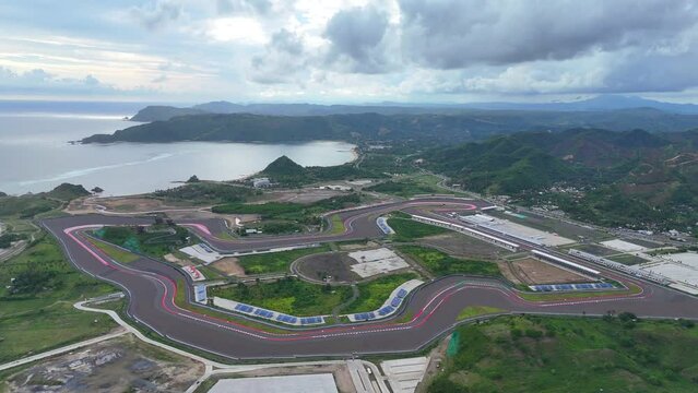 Mandalika International Race Circuit in Lombok island - Indonesia.