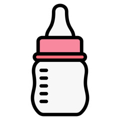 Baby Bottle  Icon Element For Design