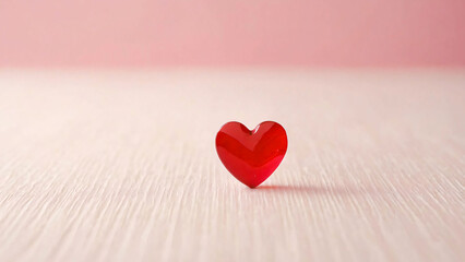 Fototapeta premium Shape of red hearts with pink background for card creation
