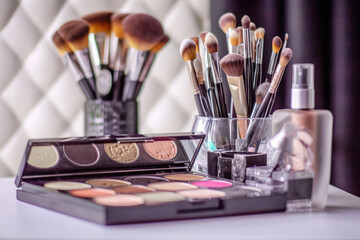 make up kit on the table