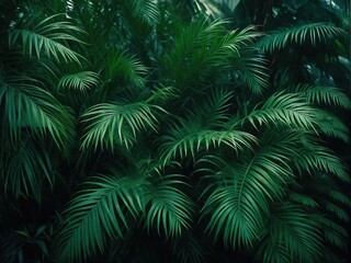 green fern background