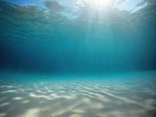 Fototapeta na wymiar underwater scene with sun rays