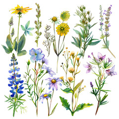 The image shows a variety of flowers.