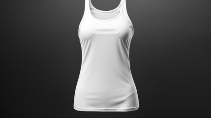 Blank tank top for female, mock up, generative AI