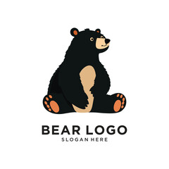 bear logo design vector illustration