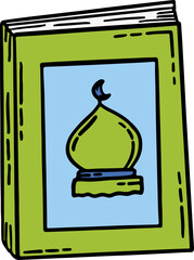 Holy quran doodle illustration