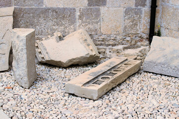 Roman remains in Betina, island Murter, Croatia