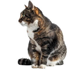 cat isolated on transparent background