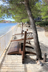 hammock in Jezera, island Murter, Croatia