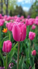 Fototapeta premium tulips in the garden