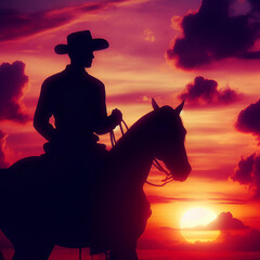 Sunset Cowboy