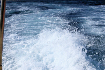 waves while boating,  island Murter, Croatia