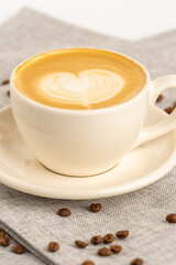 Cup of cappuccino specialty coffee