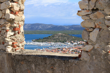 view over Murter from Raduc hill, island Murter, Croatia