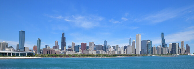 Fototapeta premium Big City Skyline along the waterfront