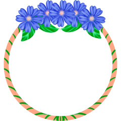 Obraz premium frame with flower