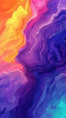 Fototapeta premium Wallpaper art Explosions vibrant multicolored smoke create an otherworldly spectacle, smoke neon colorful swirling vibrant liquid colors twirling against inky darkness the background Generative Ai 