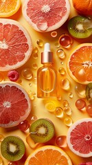 Boosting skin cell turnover with exotic fruit enzymes and essential vitamins in a premium serum