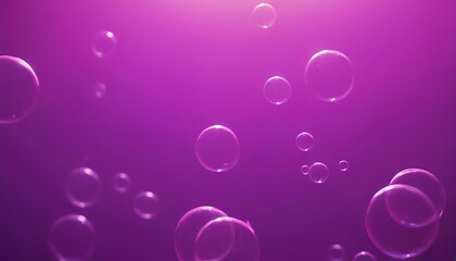 Purple bubbles floating in liquid. Abstract background wallpaper 3d