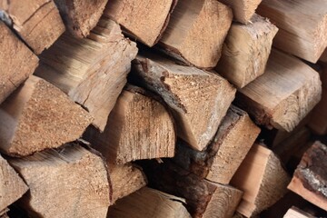 Firewood in the barn