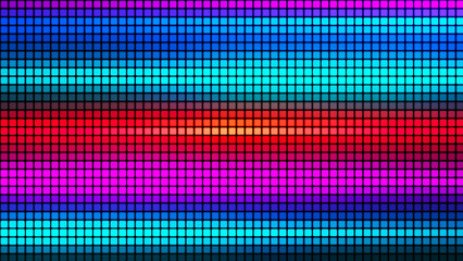 Abstract background from multi-colored squares. Abstract gradient background. Pixel background for web design. Small squares of computer mosaic. 3D rendering.