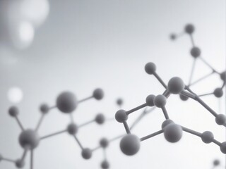 Obraz premium 3d render of a molecule
