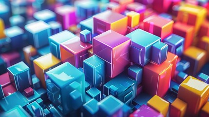 Design a vibrant block puzzle game concept that integrates elements of business startup