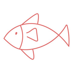 Cute Animal Line Art Illustration