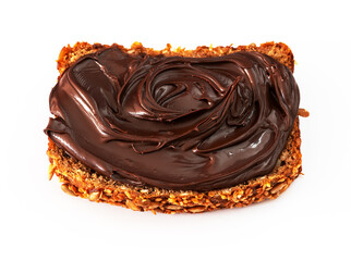 Brotscheibe mit Nusscreme