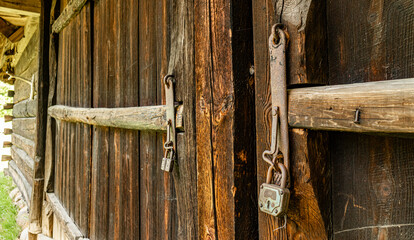 old wooden door