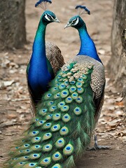 Obraz premium peacock with feathers