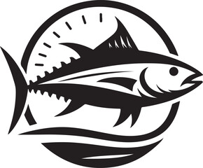 Obraz premium Fishing Fish Lure Logo Design Fish logo