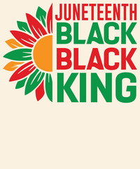 Fototapeta premium Juneteenth black black king Graphic Design