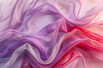 Vibrant Red and Pink Abstract Swirls