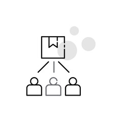 Predictive Demand Forecasting Vector Icon Design