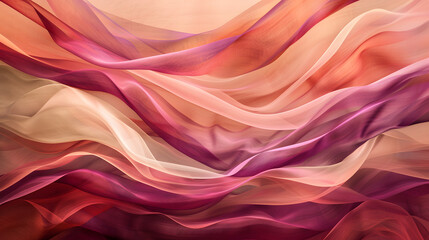 Fototapeta premium Abstract Waves of Colorful Sand Dunes in Artistic Rendering
