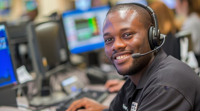 Diverse call center team smiling in modern office, collaboration and diversity concept
