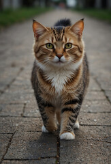 Obraz premium 猫 歩く猫 Cat