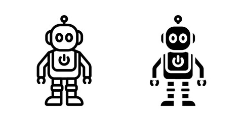 Robot icon set. for mobile concept and web design. vector illustration