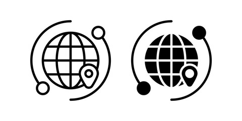 Worldwide icon set. for mobile concept and web design. vector illustration